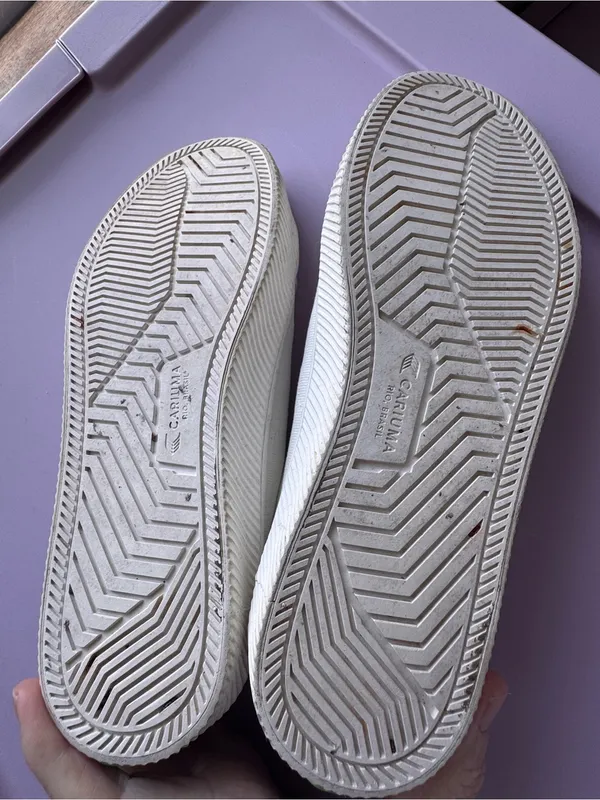 Cariuma‎ OCA Low White Canvas Sneakers Women's 6.5 Sustainable Shoes - Image 6