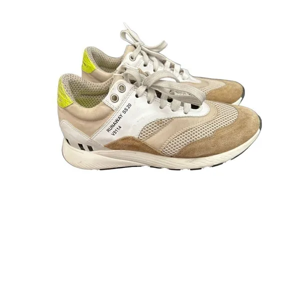 Barbara Bui Suede Colorblock
Pattern Sneakers - Image 3