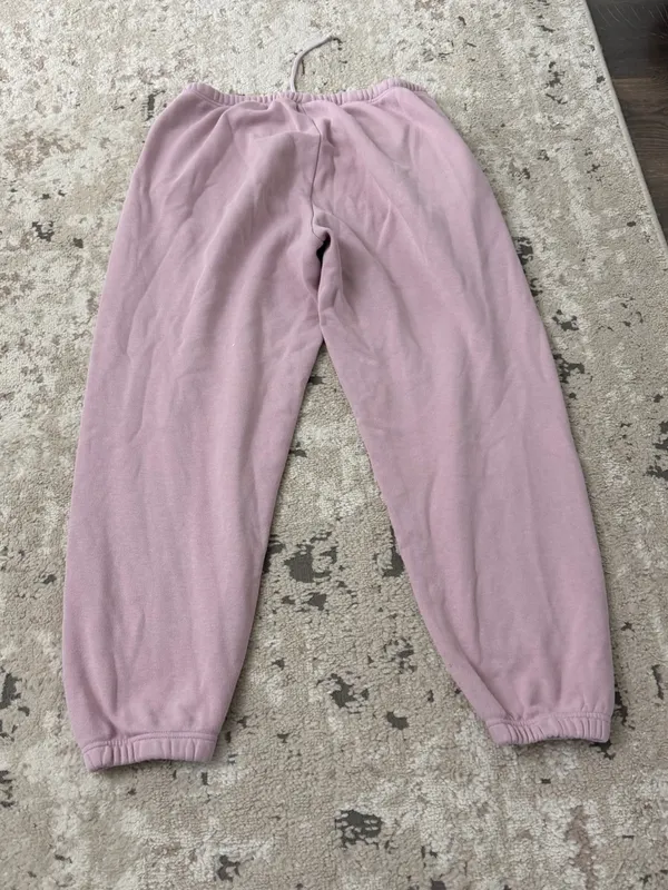 Skims Pink Sweatpant Joggers Size Large - Image 2