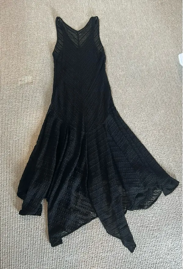 Free People Dress Black Lace Maxi S - Image 3