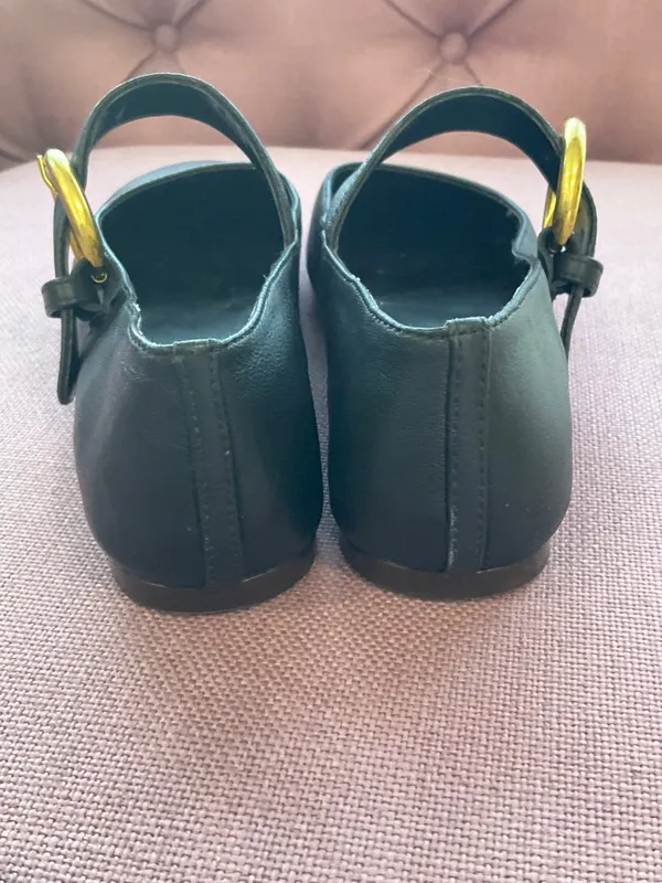 House of Harlow 1960 x REVOLVE Womens Clementine Flats in Black 6 Leather Shoes - Image 7
