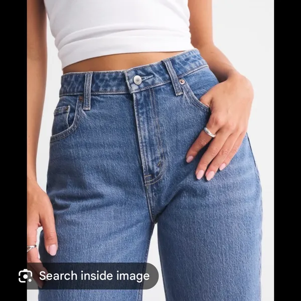 Abercrombie & Fitch Curve Love Vintage Straight Jeans - Image 2
