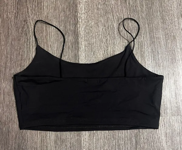 Garage Black Crop Top - Image 2