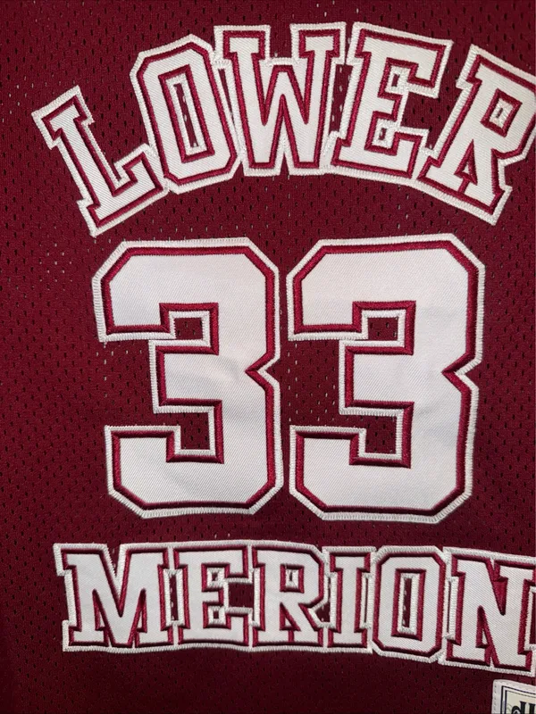 Headgear Classics Highlight Collection Kobe Bryant HS Jersey Lower Merion Red - Image 4
