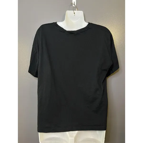 Christian Siriano New York Shirt Womens Medium Black Pocket Crew Neck Tee Top - Image 5