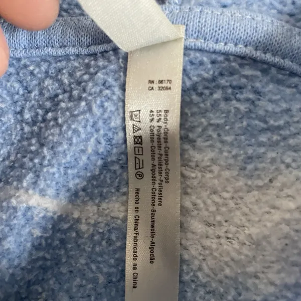 Fp‎ Movement Free People Blue White Tie Dye Pullover Sweatshirt Hoodie Womens M - Image 3