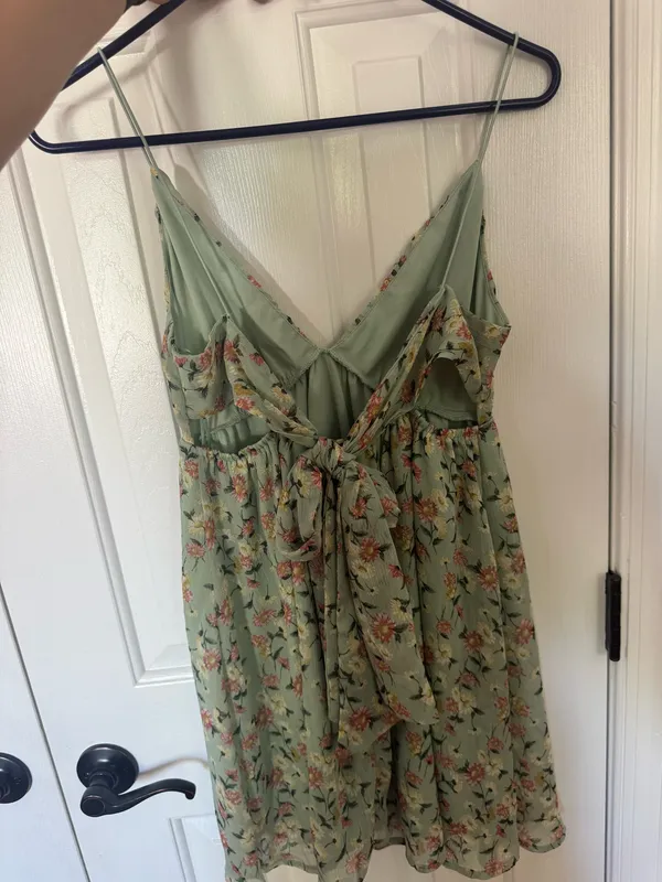 Green Floral Tillys Sundress - Image 2