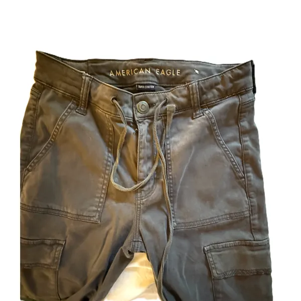 American Eagle Pants Womens Size 8 Gray Cargo Jogger Stretch Utility Ankle - Image 7