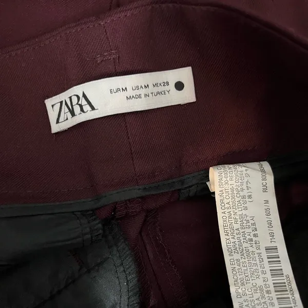 Zara Belted Skinny‎ Cut Pants - Image 4