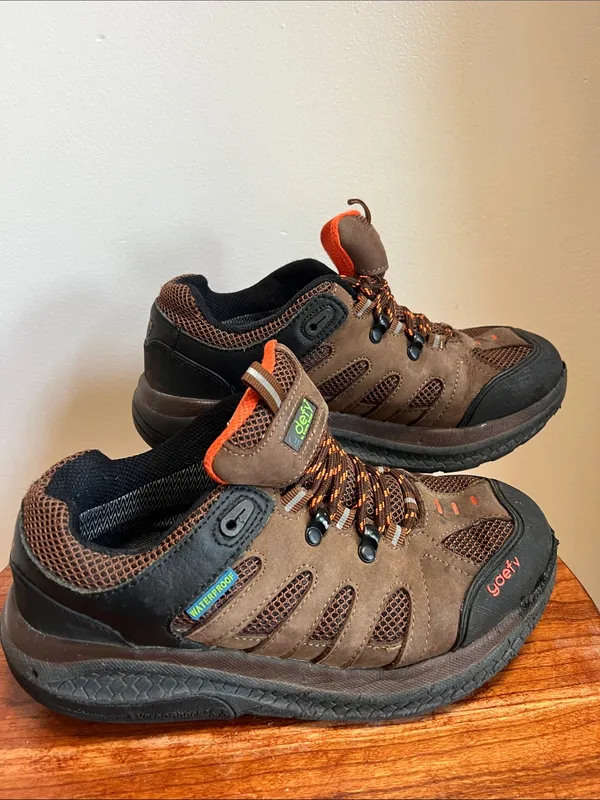 GDefy hiking shoes Brown and Orange Athletic comfort wear Shoes - Image 4