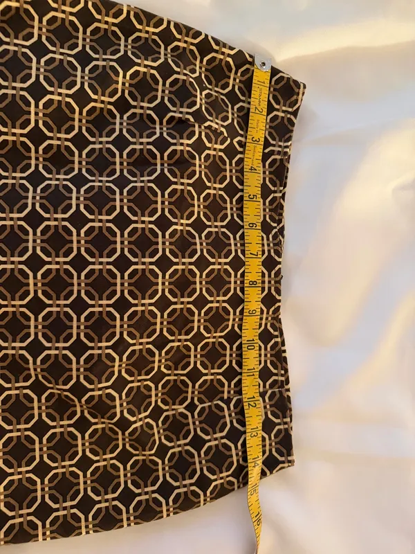 Motel Rocks Black Mini Skirt with Gold Geometric Chain Print - Image 4