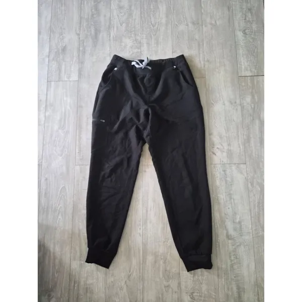 Figs Black Jogger Sweatpants - Casual Comfort Work Bottoms - Image 3