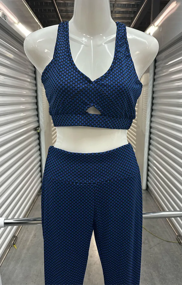 Buttlift pants with top set Blue - Image 3