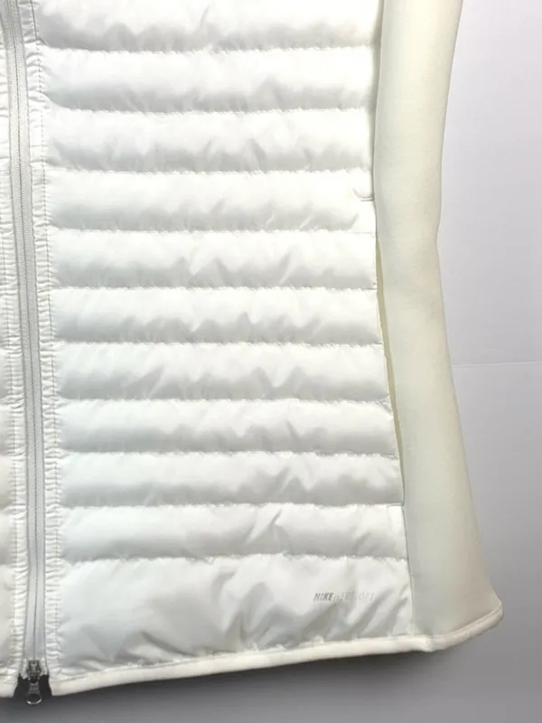 Nike AeroLoft Womens Golf Vest Large White Quilted Full Zip Lightweight - Image 4