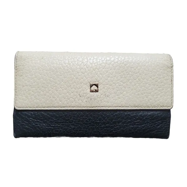 Kate Spade Wallet Sander Southport Avenue Clutch Buttermilk Black New York FLAWS - Image 7