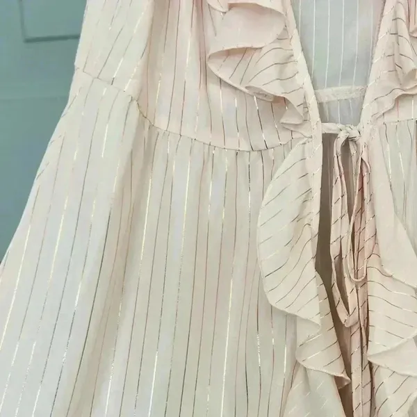 Victoria's Secret raffle kimono soft pink and rose gold color NNT BEAUTIFUL IN PERSON - Image 7