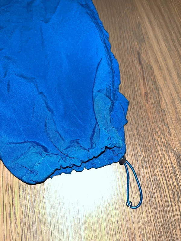 Chico’s Zenergy Blue Ruched Hem Jogger Pants Size 4 Chico’s 0 - Image 3