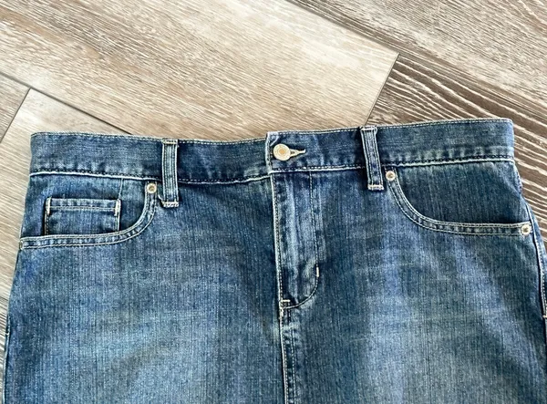 Old Navy Sz 8 Way Too Cute Blue Jean Mini Skirt - Image 3