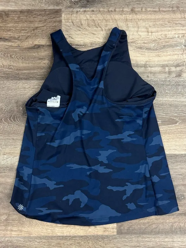Athleta Conscious Blue Camo Crop Tank Top Women’s Small - Image 3