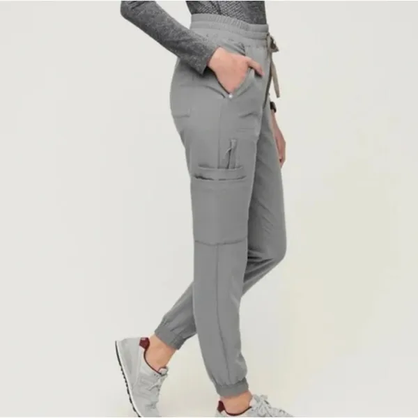 FIGS‎ Charlotte Slim Fit Scrub Pants Cargo Pockets Jogger Gray XXS NWT - Image 13