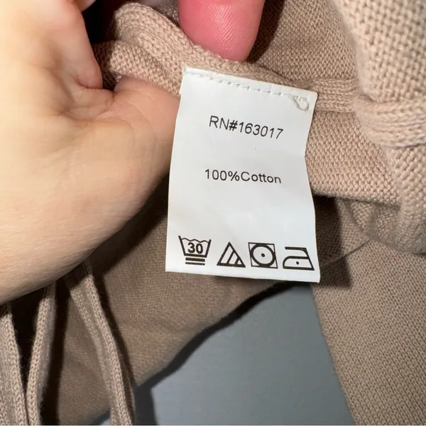 princess polly beige‎ cropped knit long sleeve rouched top Xs/s CP3 - Image 4