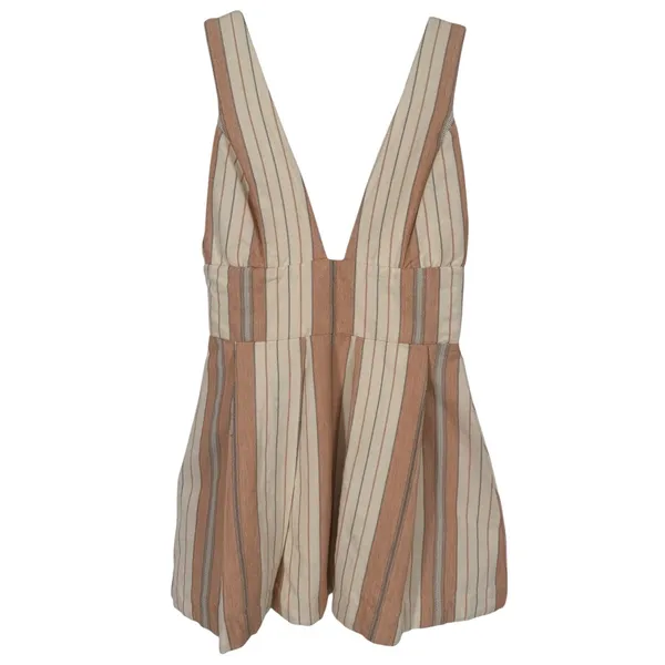 Majorelle Womens Striped Deep V-Neck Mini Dress Jumper Size Small Boho Festival - Image 3