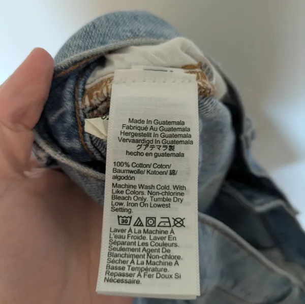 Madewell Relaxed Denim Shorts Light Wash 33 - Image 7