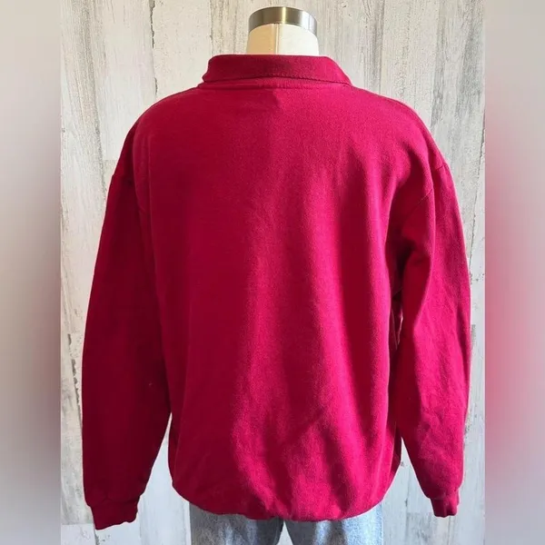 Vintage Pullover Sweatshirt Large Winterberry Holly whimsical unique Christmas‎ - Image 3