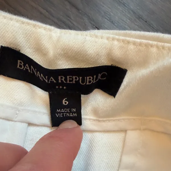 Banana Republic White/Cream Wide Leg Women’s Pants Size 6 C24-011 - Image 3