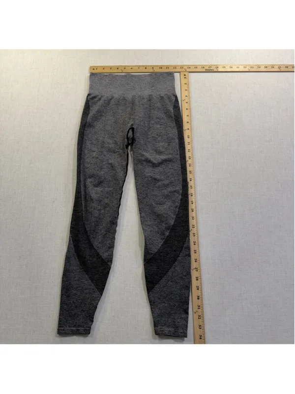 Avia Women’s S 4–6 Gray & Black Full-Length Athletic Leggings - Image 4