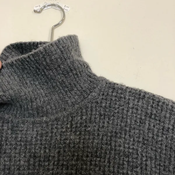 Madewell Gray Turtleneck Wool Alpaca Sweater - Image 3