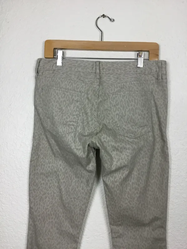 Gap Jeans Size 29 Womens Skinny Denim Animal Print Cotton Ten Casual Ankle Pants - Image 4