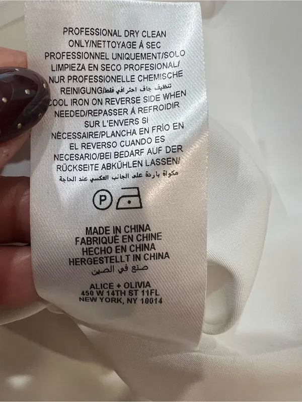 Alice + Olivia Ella Faux Leather Drop Waist Mini Dress White Size 8 NWT - Image 13