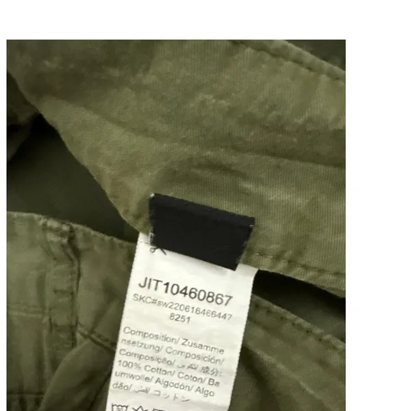SHEIN Cargo Wide Leg Loose Utility Baggy Rugged Chore Army Green Pants Size 30 - Image 5