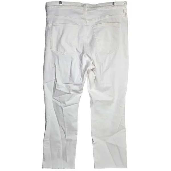 J. Crew Slim Boyfriend Jeans White Denim Size 32 Reimagined‎ Cotton Blend - Image 2