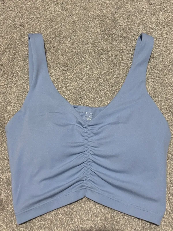 Offline by Aerie Real Me Low Key Ruched Longline Sports Bra - Image 5