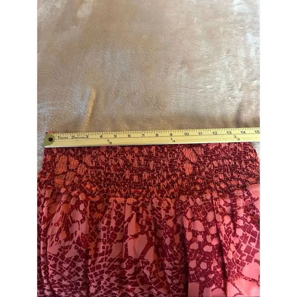 NWT Kensie Elastic Waist Skirt Size M Tall Beach Coral - Image 16