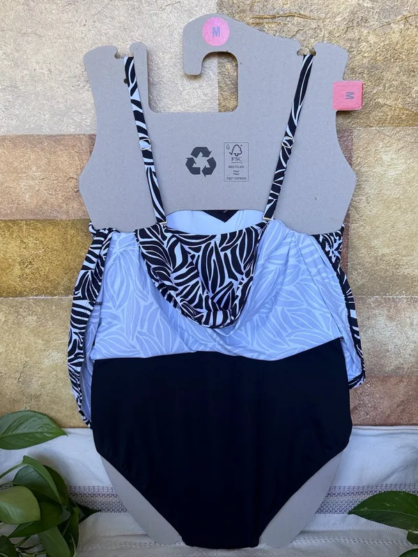 NEW Lands’ End UPF 50+ Adjustable Convertible Swim Abstract Floral Dress, Size M - Image 10