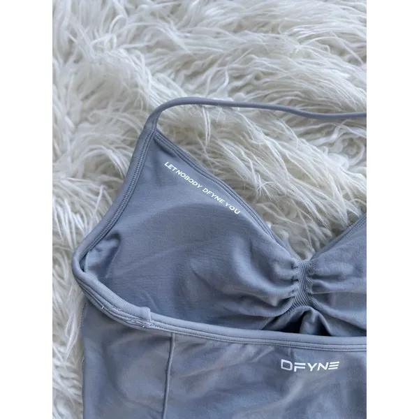 Dfyne Impact Longline Strappy Top Graphite Size Medium - Image 9