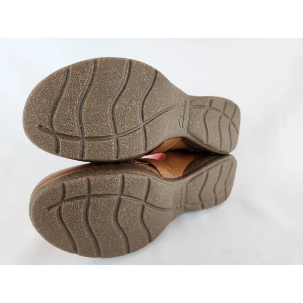 Clarks Sandals Roseville‎ Step Women's Size 8.5 Mary Jane Strappy Brown Shoes - Image 6