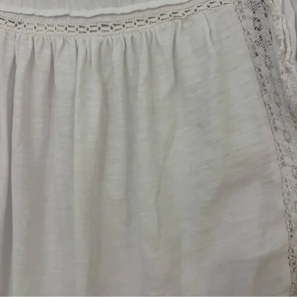 Free People Le Femme White Top Blouse - Image 5