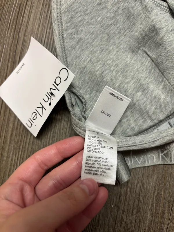 Calvin Klein Gray Racerback Bra - Image 10