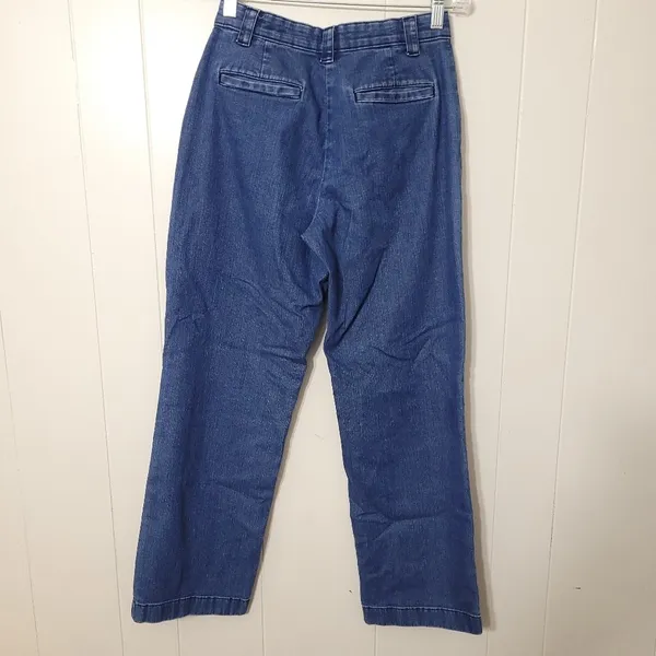 L.L.Bean Classic Fit Straight Leg Jeans Women’s 4 Regular Blue Denim - Image 5