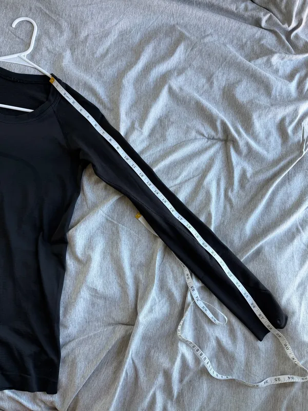 Lululemon Swiftly Tech Long Sleeve 2.0 Black Top Womens 6 Running Workout - Image 10