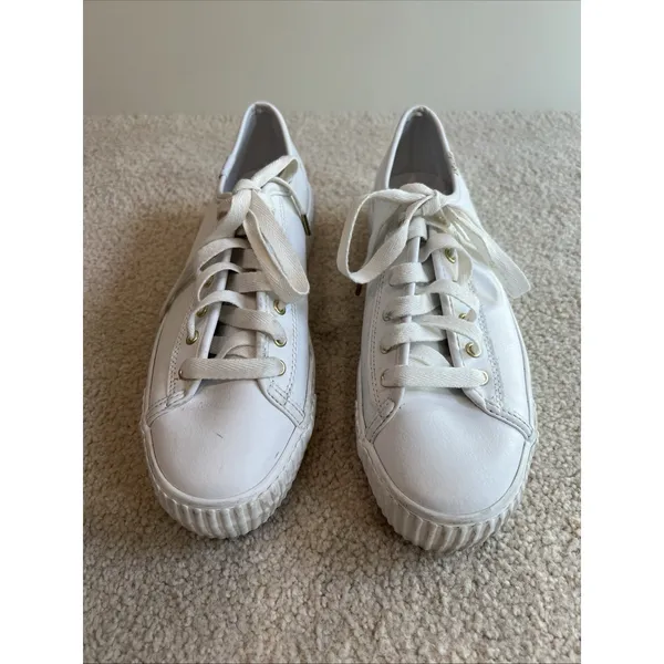 Keds Triple Kick WH57310 Leather White Platform Sneakers Shoes Lace Up - Image 2
