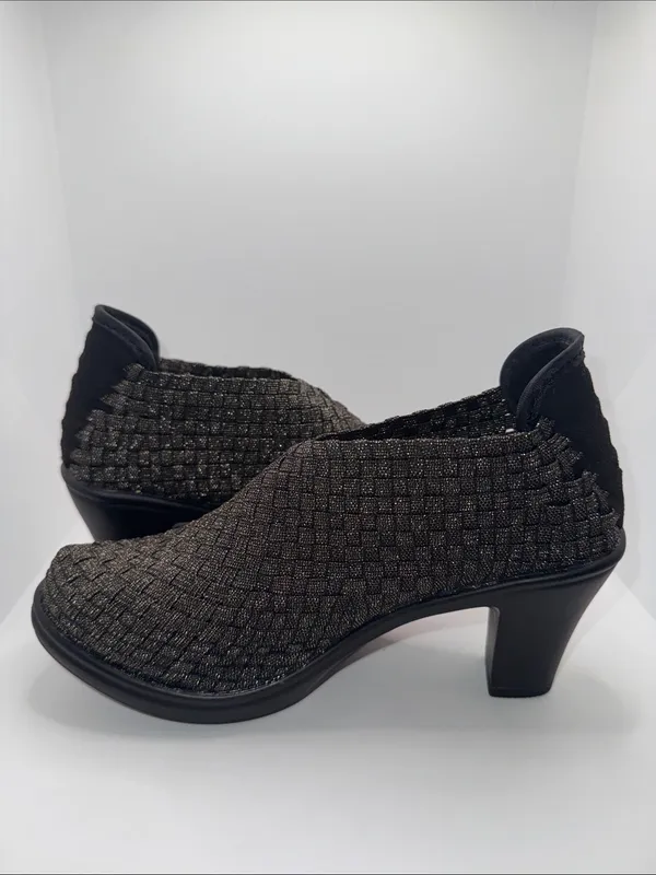 Bernie Mev Chesca Woven Knit Bootie Heel Women’s EU 36 US 5 - Image 4