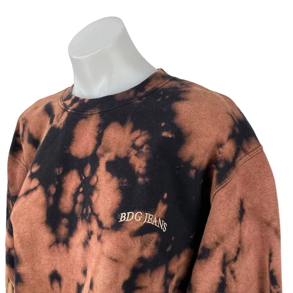 Urban Outfitters BDG Black Brown Long Sleeve Crew Neck Sweatshirt Top Size S - Image 3