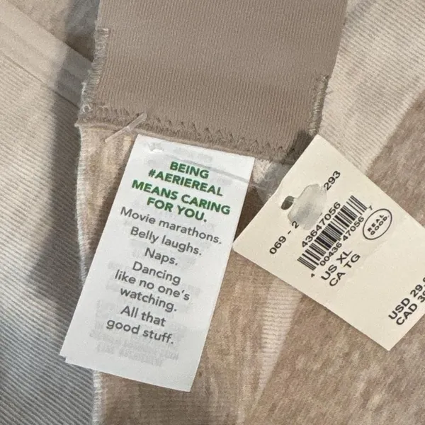 Aerie super chill bra SUPERCHILL New with tags Size XL oatmeal - Image 4