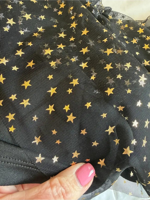 NWT Pop Sugar Lucky Stars Dress Size XL Celestial Metallic Whimsical Flirty M6 - Image 7