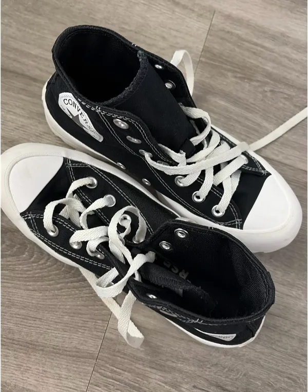 Converse Black High-Tops - Image 3